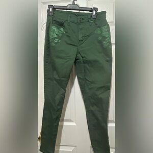 Her Universe Destination Disney Ready to Stand Green Mermaid Gill Accent Pants